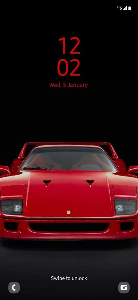 My New Lock Screen Ferrari