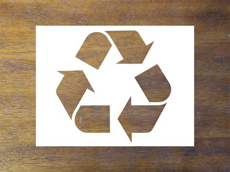 recycle stencil recycle logo stencil etsy
