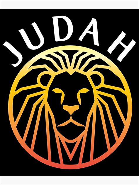 Lion Of Judah Design Hebrew Israelite Design Product Poster For Sale