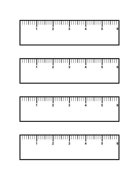 Printable Inch Rulers Printable Blank World