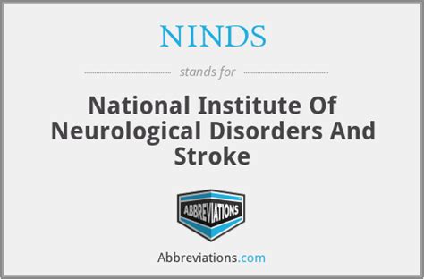 Ninds National Institute Of Neurological Disorders And Stroke
