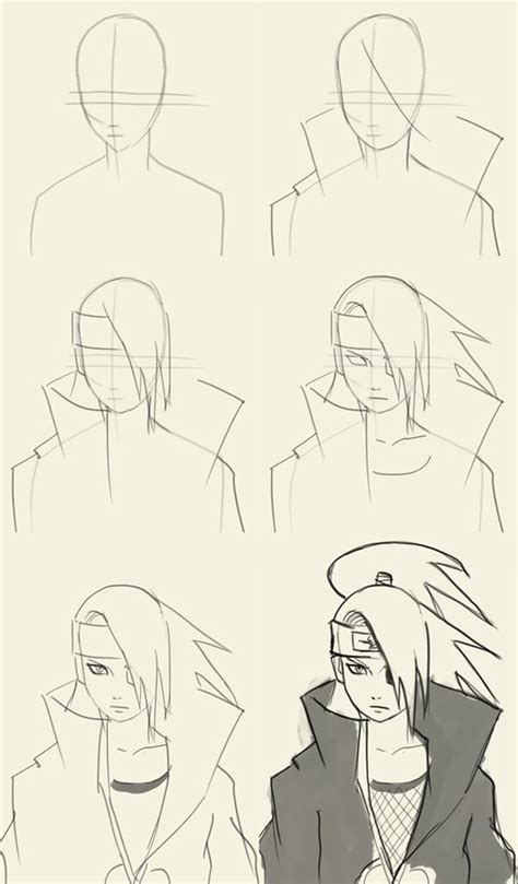 How To Draw Naruto Step By Step How To Draw Cartoon Characters Step