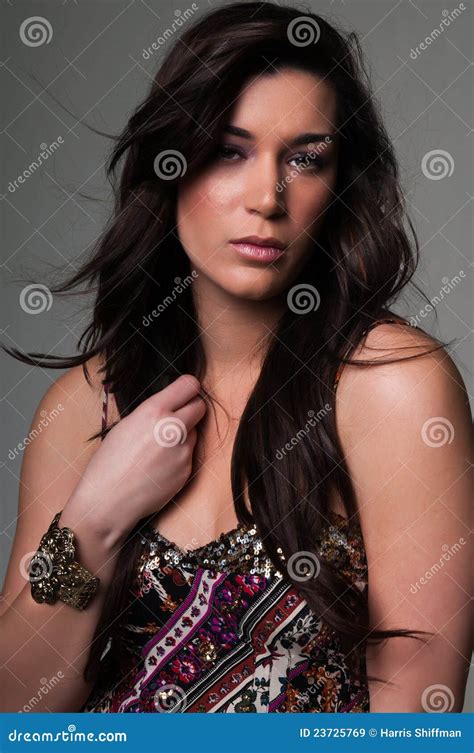 Brunette Stock Image Image Of Attractive Tall Brunette 23725769