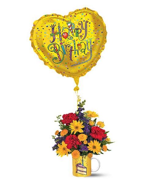 Say Happy Birthday With Flowers In A Birthday Bouquet Teleflora