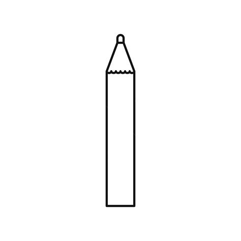Pencil Outline Clipart Vector Pencil Icon Outline Style Pencil Icons