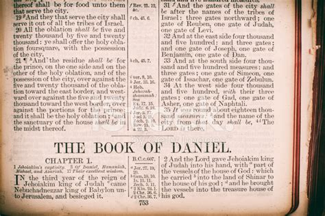 The Holy Bible Book Of Daniel Stock Photo Royalty Free Freeimages