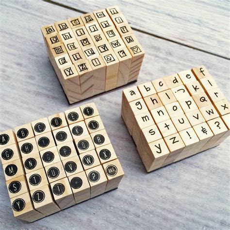 Miniature Alphabet Stamps Set By Stomp Stamps