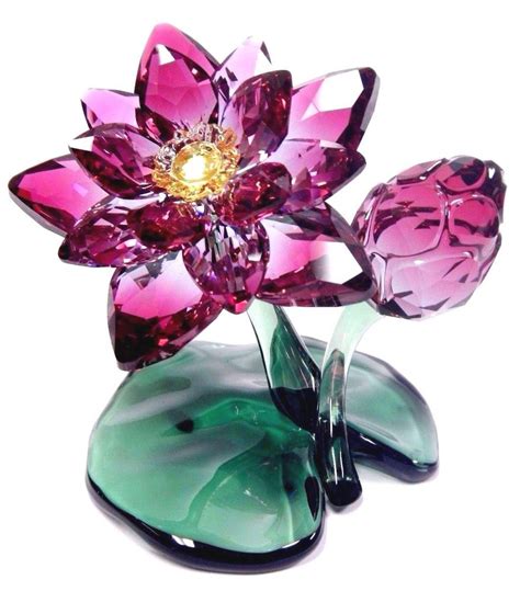 Lotus 2017 Beautiful Vibrant Color Crystal Flower Swarovski Crystal