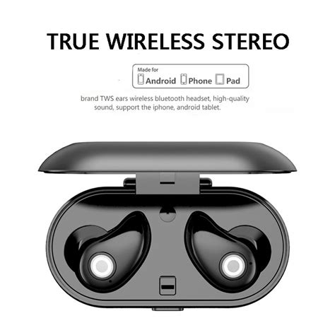Yulubu New A8 Tws True Wireless Stereo Bluetooth Earphones With Charge Box Bluetooth 4 2 Dual