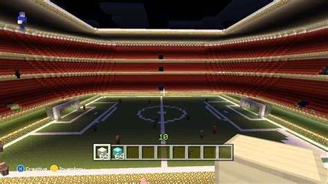 Minecraft Xbox 360 Edition Football Stadium Build Wembley Youtube