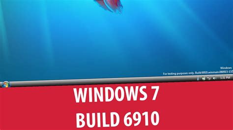 Windows 7 Ultimate Build 6910 Youtube