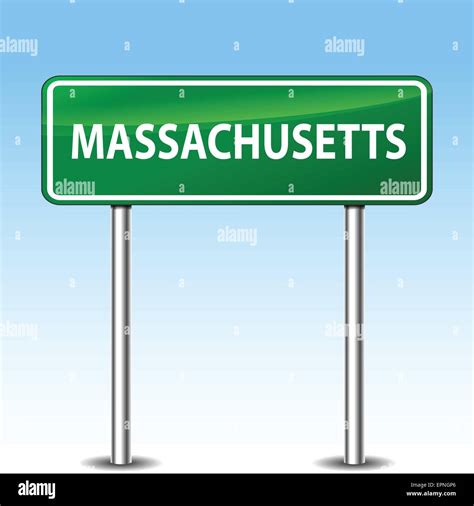 Welcome To Massachusetts Sign Stock Vector Images Alamy