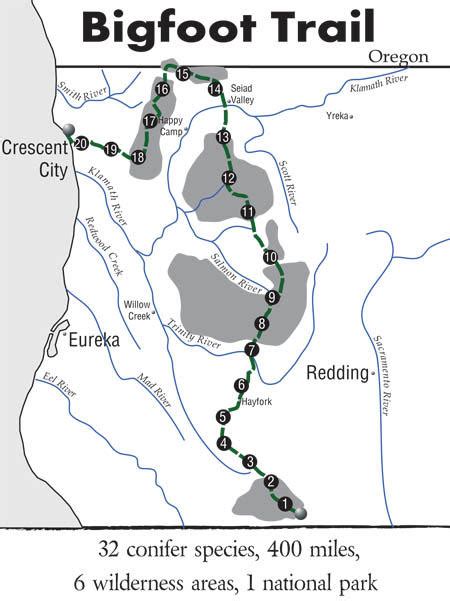 Bigfoot Trail In Northern California Backpacking Light