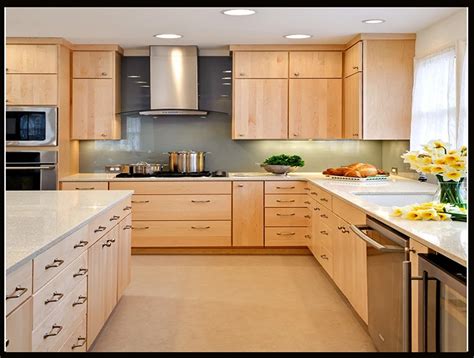 Modern American Standard Wood Grain Laminate Kitchen Cabinet Design