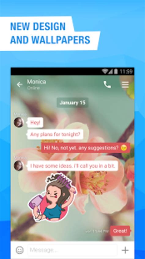 With imo, you can video call a family member in a different country, upload photos in a chat group to show your closest friends, meet new people, and more. free video calls and chat for Android - Download
