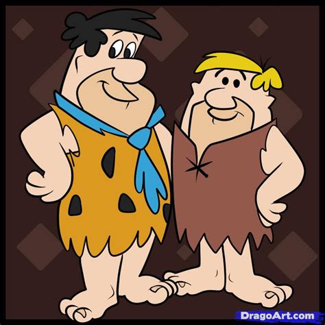 How To Draw The Flintstones Step By Step Cartoons