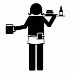 Waiter Restaurant Clipart Worker Transparent Waitress Restaurants