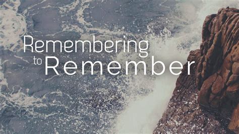 Remembering to Remember | Epic Life Creative