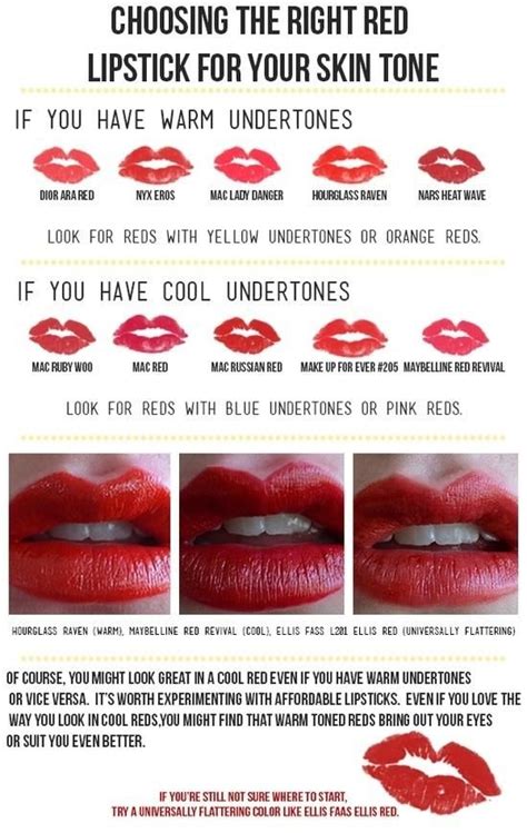 How To Choose The Right Red Lipstick For Your Skintone Red Lip Makeup