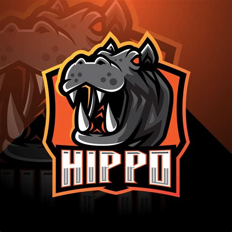 Hippo Esport Mascot Logo Design 3781656 Vector Art At Vecteezy