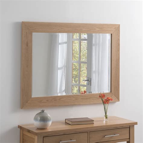 Solid Oak Framed Mirror 9 Sizes Soraya Interiors Uk