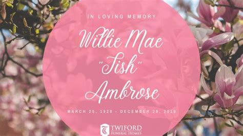 Willie Mae Tish Ambrose Obx Today