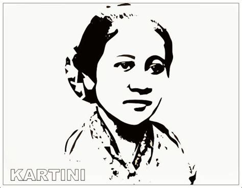 Mewarnai Gambar Ibu Kita Kartini Lampu Siswa