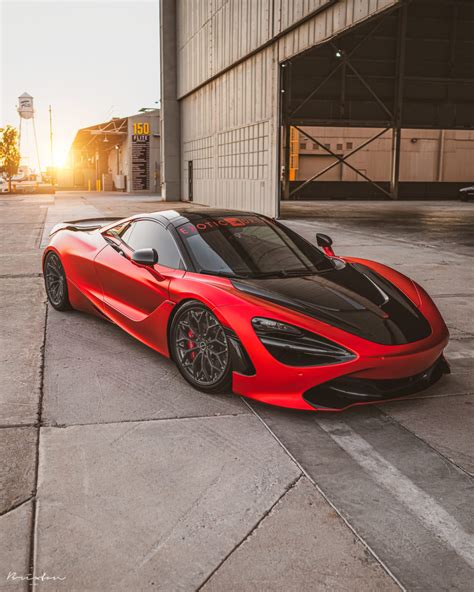 Mclaren 720s Red Brixton Forged Cm6 R Duo Wheel Front