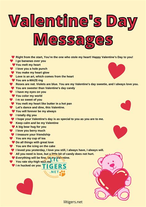 100 Cute Valentines Sayings For Kids Lil Tigers