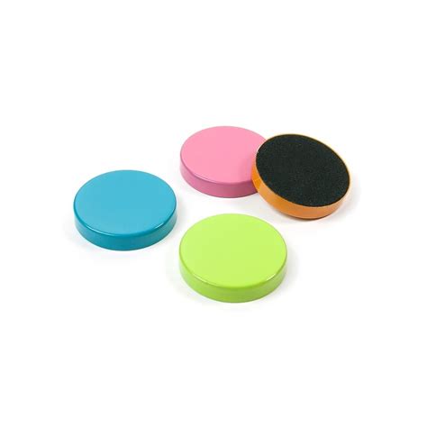 Plain Circular Office Magnets Assorted