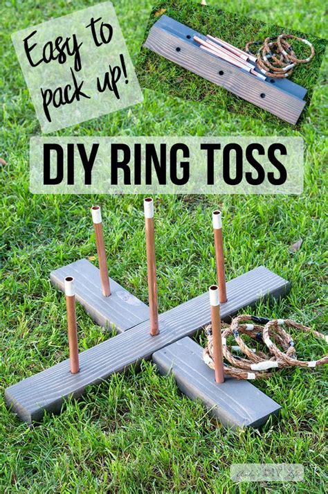 Ullr board hook and ring game setup. DIY Ring Toss Game How To Make A Collapsible Easy To Store ...