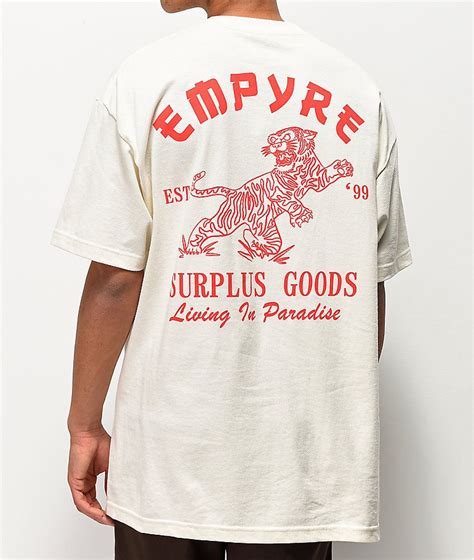 Empyre Living In Paradize Cream T Shirt Zumiez Tee Shirt Designs