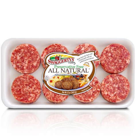 All Natural Premium Sausage Patties Mild Oz Swaggerty S Farm