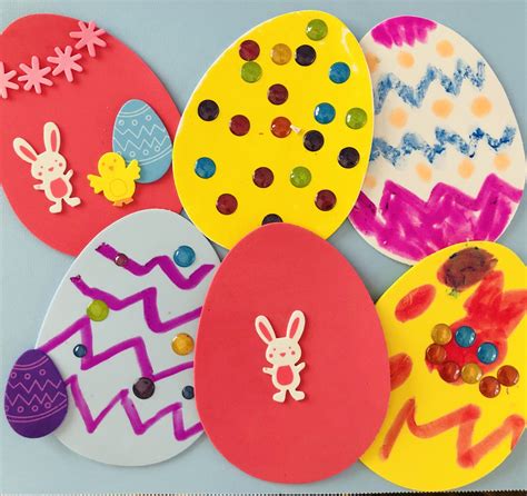 Easy Foam Easter Egg Craft For Kids Glitter On A Dime