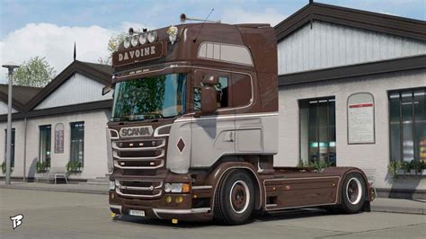 Scania Rjl Davoine Transport Skin Ets2 Mods
