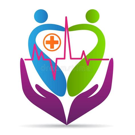 People Heart Care Logo Wellness Healthcare Love Hospital Symbol Vector