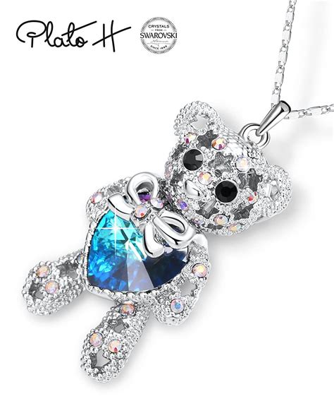 Plato H â ¤ T Packaging â ¤ Teddy Bear Necklace Brooch With