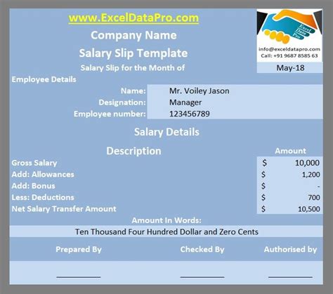 9 Ready To Use Salary Slip Excel Templates Exceldatapro Excel