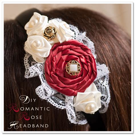 Diy Romantic Rose Headband Nearly Newlywed Blog Wedding Blog