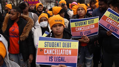 Students Protest During Supreme Court Hearing On Debt Forgiveness The