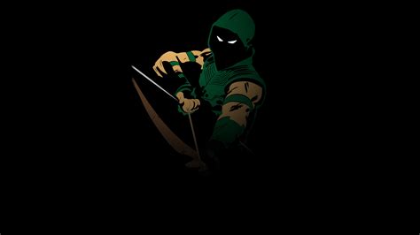 Green Arrow Minimal 4k Superheroes Wallpapers Minimalism