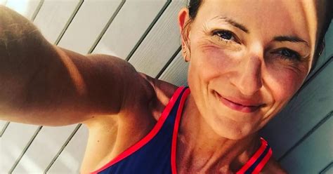 Suns Out Buns Out Davina Mccall Braves Tiny Thong Bikini For The First Time At 50 Daily Record