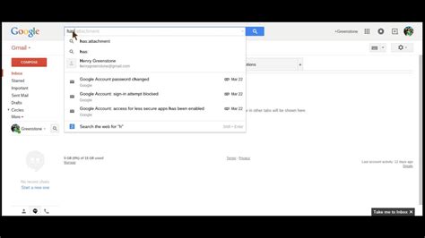 Search Gmail For Attachments Youtube