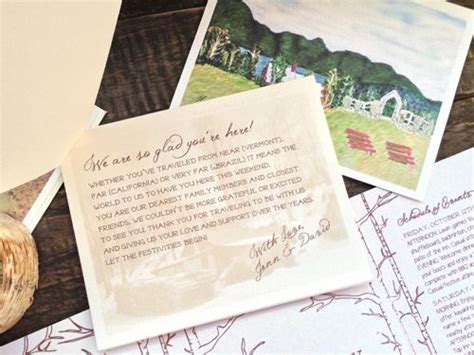There is no need to go into great. Vermont Wedding Welcome Pack | Wedding welcome letters ...