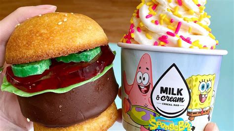 Spongebobs Famous Krabby Patties Come To Life As Ice Cream Sliders