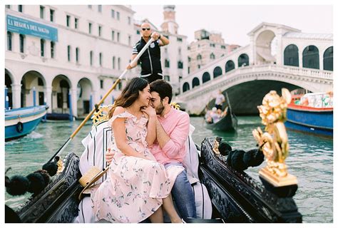 Venice Italy Film Photographer Romantic Photoshoot In Venice Gondola Ride With Neda And Reza
