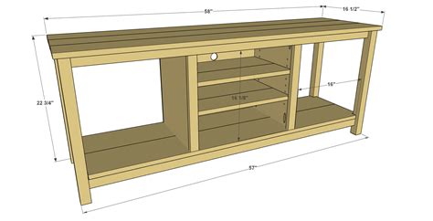 Plans To Build A Tv Cabinet Image To U