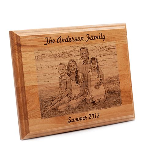 Engraved Wooden Photo Plaque Special Occasions Laser Perfect Ts