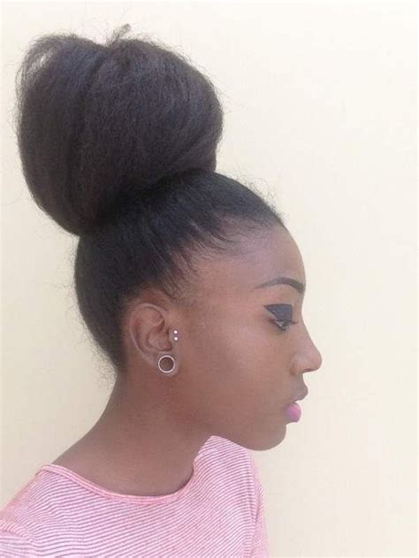 Natural Bun Hairstyles For Black Women Hairstyles Inspiration