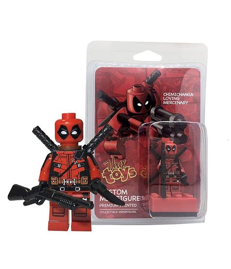 Marvel Superheroes Inspire Deadpool Custom Minifigure Lego Custom